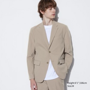 Blejzre Uniqlo AirSense Jacket (Bavlnene Like) (Ultra Light Jacket) Damske Béžové Slovensko | E737777