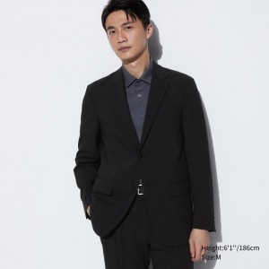 Blejzre Uniqlo AirSense Jacket (Vlna Like) (Ultra Light Jacket) Panske Čierne Slovensko | L986755