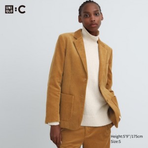 Blejzre Uniqlo Corduroy Jacket Damske Hnede Slovensko | B024876