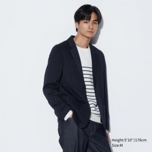 Blejzre Uniqlo Pohodlie Jacket Panske Námornícka Modrá Slovensko | E582152