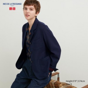 Blejzre Uniqlo Tweed Coverall Damske Námornícka Modrá Slovensko | J047211