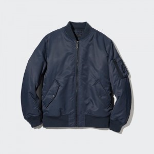 Blouson Uniqlo MA-1 (2022 Edition) Panske Námornícka Modrá Slovensko | Q743836