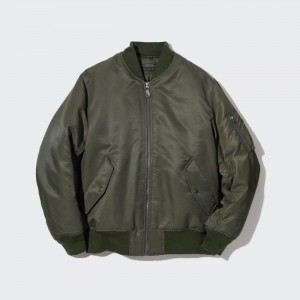 Blouson Uniqlo MA-1 (2022 Edition) Panske Olivovo Zelená Slovensko | M958460