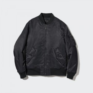 Blouson Uniqlo MA-1 (2022 Edition) Panske Čierne Slovensko | Y460522