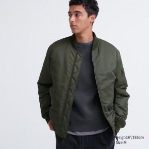 Blouson Uniqlo MA-1 Panske Olivovo Zelená Slovensko | L511439