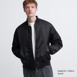 Blouson Uniqlo MA-1 Panske Čierne Slovensko | G491064