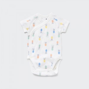 Body Uniqlo Joy of Print Kratke-Sleeve (Animals) (Open Front) Pre Babatka Biele Slovensko | W870622
