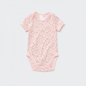 Body Uniqlo Joy of Print Kratke-Sleeve (Flower) Pre Babatka Ruzove Slovensko | K764464