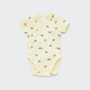 Body Uniqlo Joy of Print Kratke-Sleeve (Tractor) Pre Babatka Žlté Slovensko | H703360