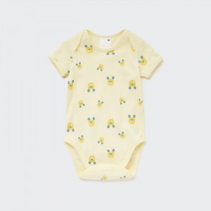 Body Uniqlo Joy of Print Kratke Sleeve Pre Babatka Žlté Slovensko | G439217
