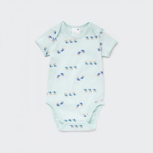 Body Uniqlo Joy of Print Kratke Sleeve Pre Babatka Svetlo Zelene Slovensko | U724186