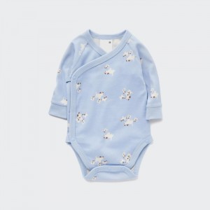 Body Uniqlo Joy of Print Long-Sleeve (Dog) (Open Front) Pre Babatka Modre Slovensko | F818324