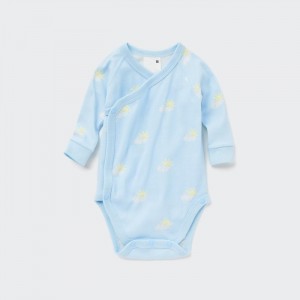Body Uniqlo Joy of Print Long-Sleeve (Open Front) Pre Babatka Modre Slovensko | Z315711