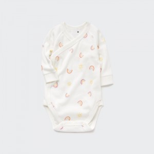 Body Uniqlo Joy of Print Long-Sleeve (Rainbow) (Open Front) Pre Babatka Biele Slovensko | O771815