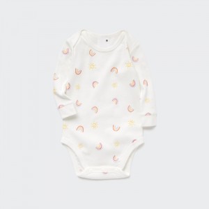 Body Uniqlo Joy of Print Long-Sleeve (Rainbow) Pre Babatka Biele Slovensko | T946440