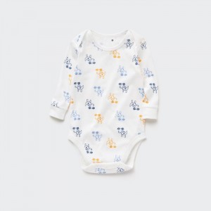 Body Uniqlo Joy of Print Long Sleeve Pre Babatka Biele Slovensko | P334022