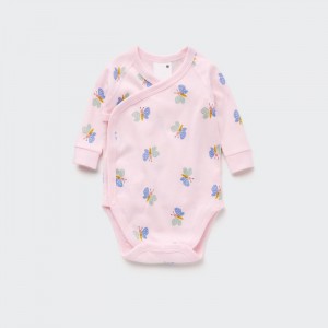 Body Uniqlo Joy of Print Long Sleeve Pre Babatka Ruzove Slovensko | F801509