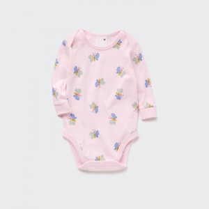 Body Uniqlo Joy of Print Long Sleeve Pre Babatka Ruzove Slovensko | H144939