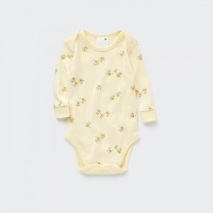 Body Uniqlo Joy of Print Long Sleeve Pre Babatka Žlté Slovensko | C017726