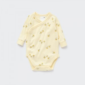 Body Uniqlo Joy of Print Long Sleeve Pre Babatka Žlté Slovensko | C357482