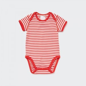 Body Uniqlo Kratke-Sleeve Pre Babatka Červené Slovensko | V119280