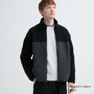 Bundy Uniqlo Fleece Full-Zip (Color Block) Panske Siva Slovensko | K672599