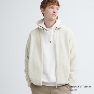 Bundy Uniqlo Fleece Full-Zip (Heather) Panske Biele Slovensko | Z164450