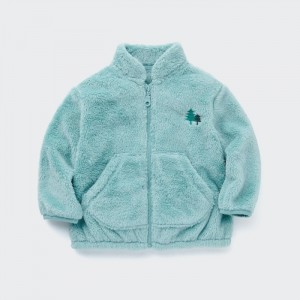 Bundy Uniqlo Fluffy Yarn Fleece Long-Sleeve Full-Zip (Embroidered) Pre Babatka Zelene Slovensko | A671634