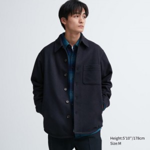 Bundy Uniqlo Overshirt Panske Námornícka Modrá Slovensko | U353932