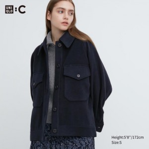 Bundy Uniqlo Oversized Damske Námornícka Modrá Slovensko | S528048