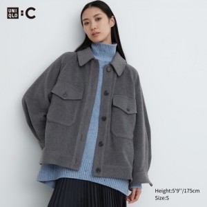 Bundy Uniqlo Oversized Damske Siva Slovensko | W392574