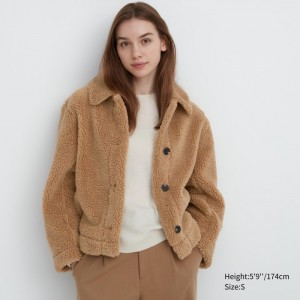 Bundy Uniqlo Pile-Podsite Fleece Damske Hnede Slovensko | P941814