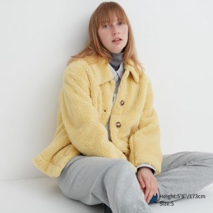 Bundy Uniqlo Pile-Podsite Fleece Damske Žlté Slovensko | M045914