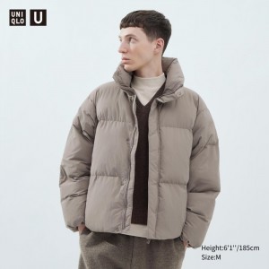 Bundy Uniqlo Polstrované Volume Panske Natural Slovensko | P389680