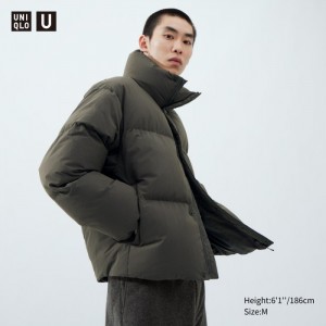 Bundy Uniqlo Polstrované Volume Panske Olivovo Zelená Slovensko | A870073