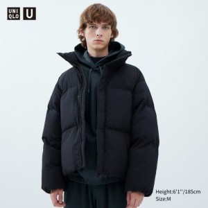 Bundy Uniqlo Polstrované Volume Panske Čierne Slovensko | P396375