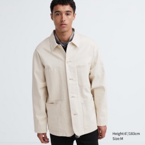 Bundy Uniqlo Utility (Denim) Panske Biele Slovensko | K919926