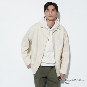 Bundy Uniqlo Utility Panske Biele Slovensko | P209340