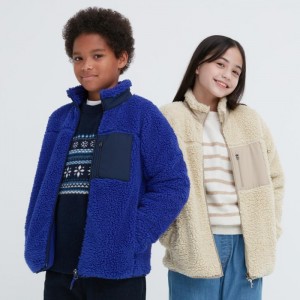 Bundy Uniqlo Windproof Fleece Detske Modre Slovensko | Z562642