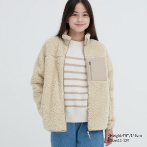 Bundy Uniqlo Windproof Fleece Detske Natural Slovensko | Q099556
