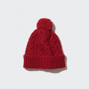 Caps Uniqlo HEATTECH Cable Pletené Detske Červené Slovensko | L882346