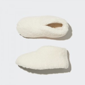 Cizmy Uniqlo Fleece Room Shoes Faux Shearling Fleece Damske Biele Slovensko | R149462