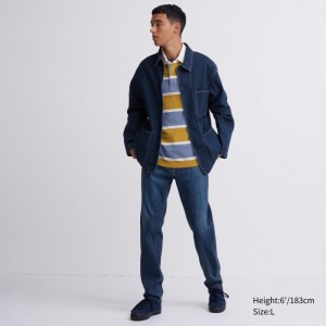 Džínsy Uniqlo EZY Ultra Stretch Panske Modre Slovensko | U144541