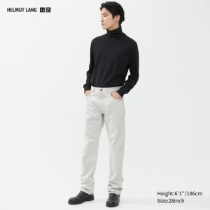 Džínsy Uniqlo Klasické Cut Panske Biele Slovensko | E730274