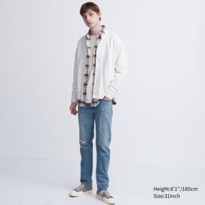 Džínsy Uniqlo Slim-Fit Panske Modre Slovensko | I466719