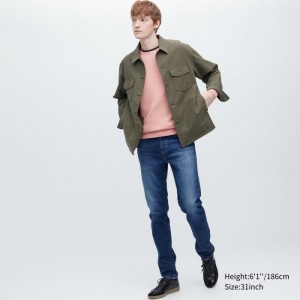 Džínsy Uniqlo Slim-Fit Panske Modre Slovensko | L572341