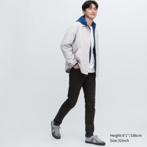 Džínsy Uniqlo Stretch Selvedge Slim-Fit Panske Čierne Slovensko | A460144