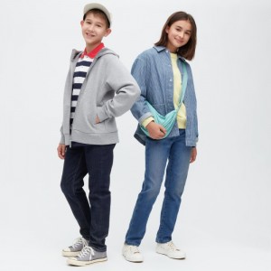 Džínsy Uniqlo Ultra Stretch Soft Detske Modre Slovensko | O621627