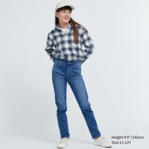 Džínsy Uniqlo Ultra Stretch Soft Detske Modre Slovensko | I680625