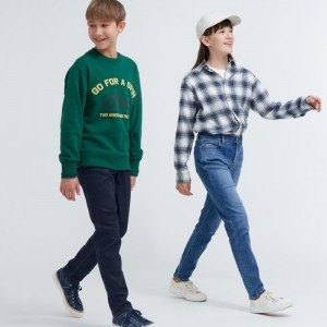 Džínsy Uniqlo Ultra Stretch Soft Detske Modre Slovensko | U605532